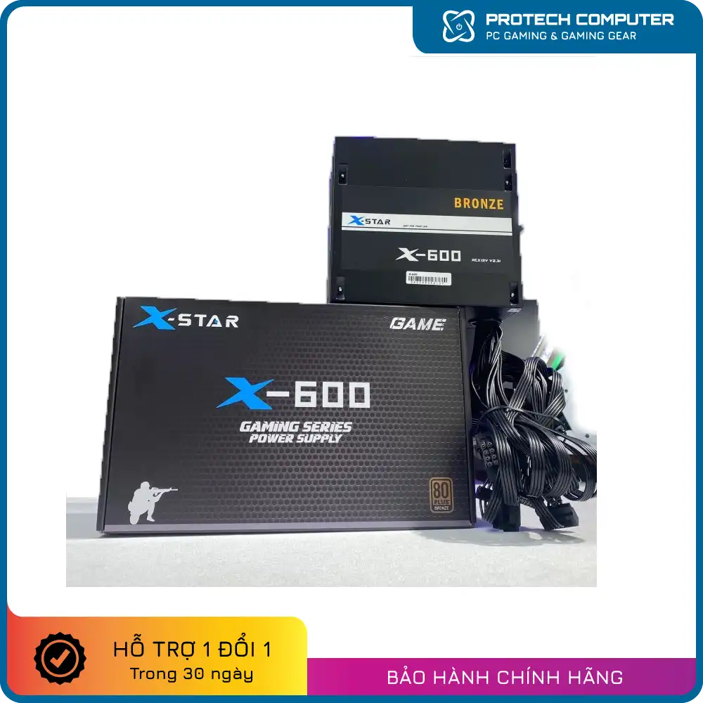 Nguồn XSTAR X600 ( 600W , 80 PLUS BRONZE )